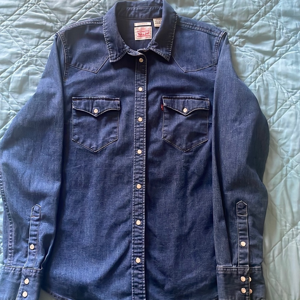 Levi’s Denim Womens Medium Western Shirt